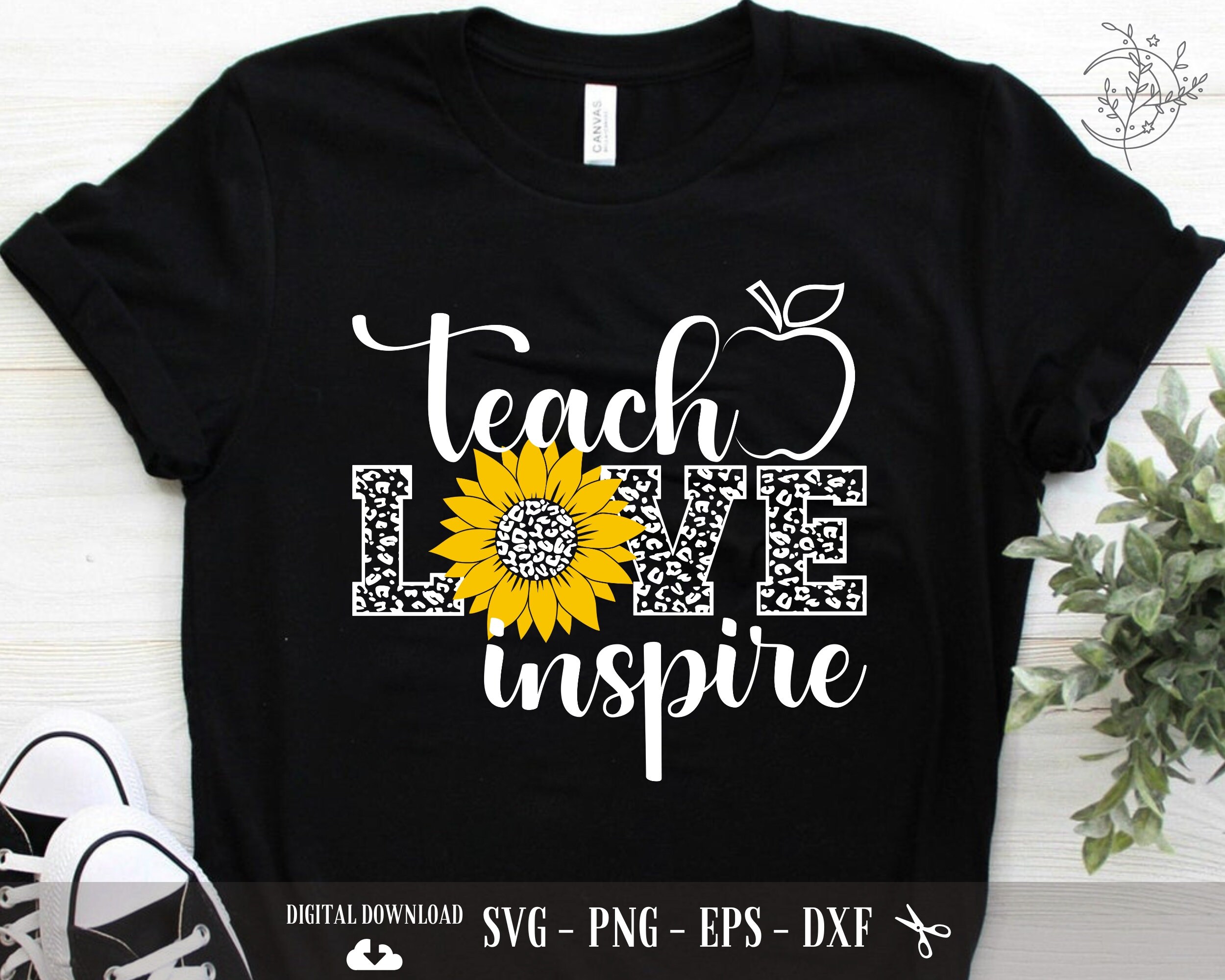 Teacher SVG: Teach Love Inspire, Cricut Files (digital Download) - Etsy