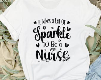 Nurse Sparkle SVG : vie d'infirmière, conception d'appréciation (téléchargement numérique)