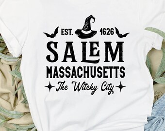 Salem, Massachusetts SVG: Plik Cricut „Witchy Halloween” (pobranie cyfrowe)