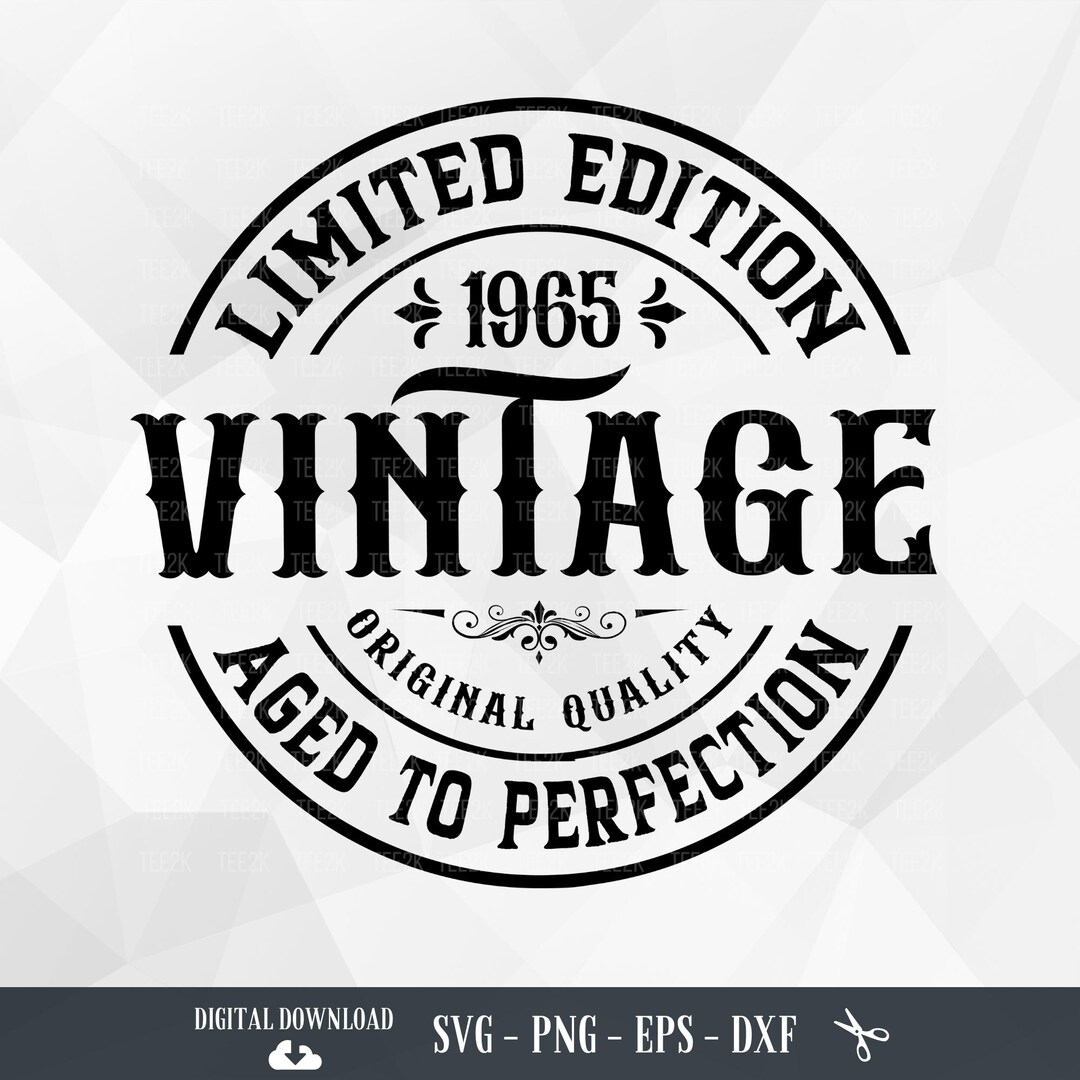 60th Birthday Shirt For Him - Vintage 1965 Top Notch Perfection - Custom Year Gift T-Shirt