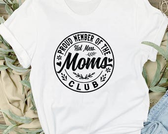Hot Mess Moms Club SVG: Lustiges Mama-Shirt Design (Digitaler Download)