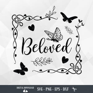 Bien-aimés, svg Grace, Christian svg, SVG religieux, Blessed Mama Svg, Écritures svg, citation de maman, fichiers pour Cricut, PNG, téléchargement numérique