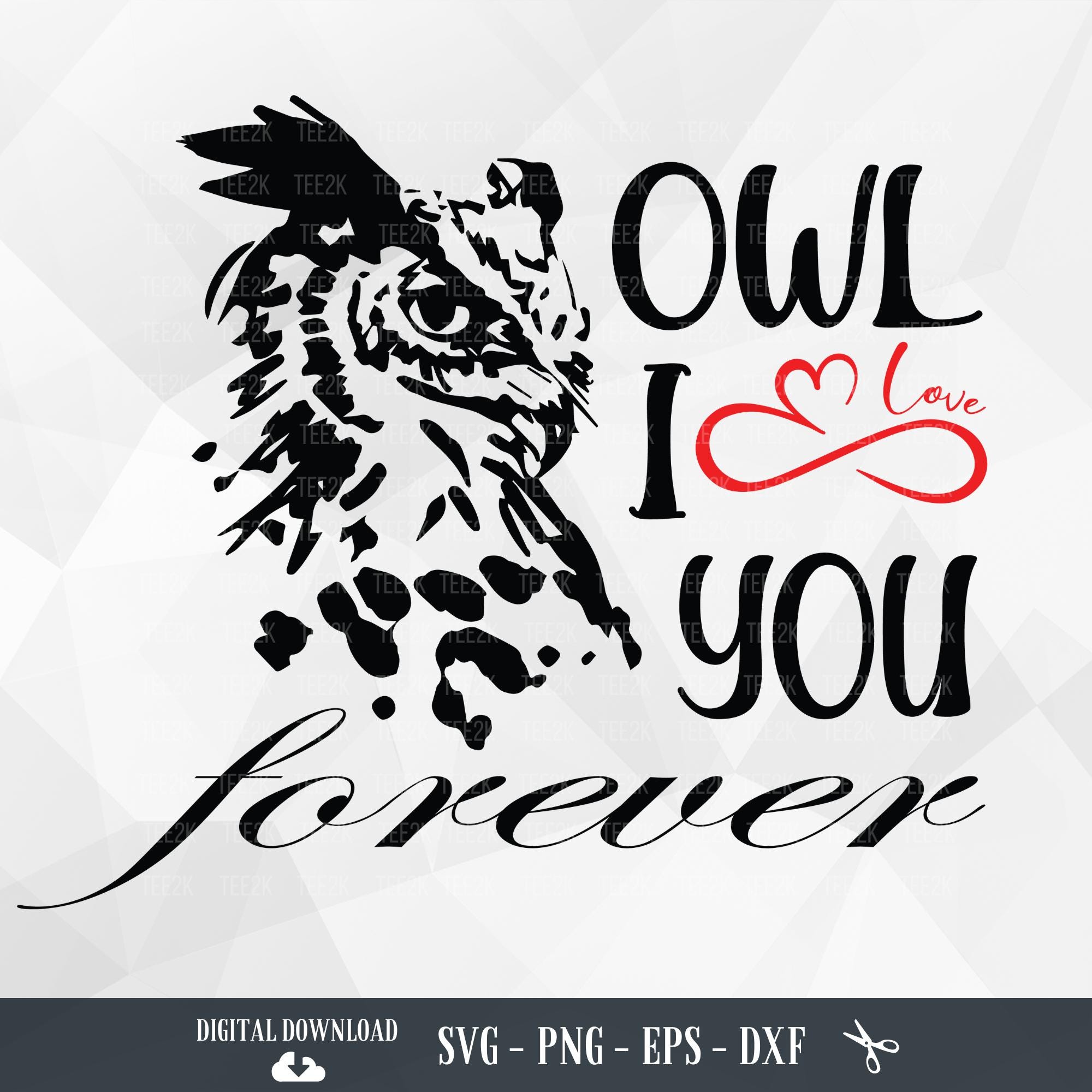 Owl I Love You Forever SVG: Autumn Kids Design (Digital Download)