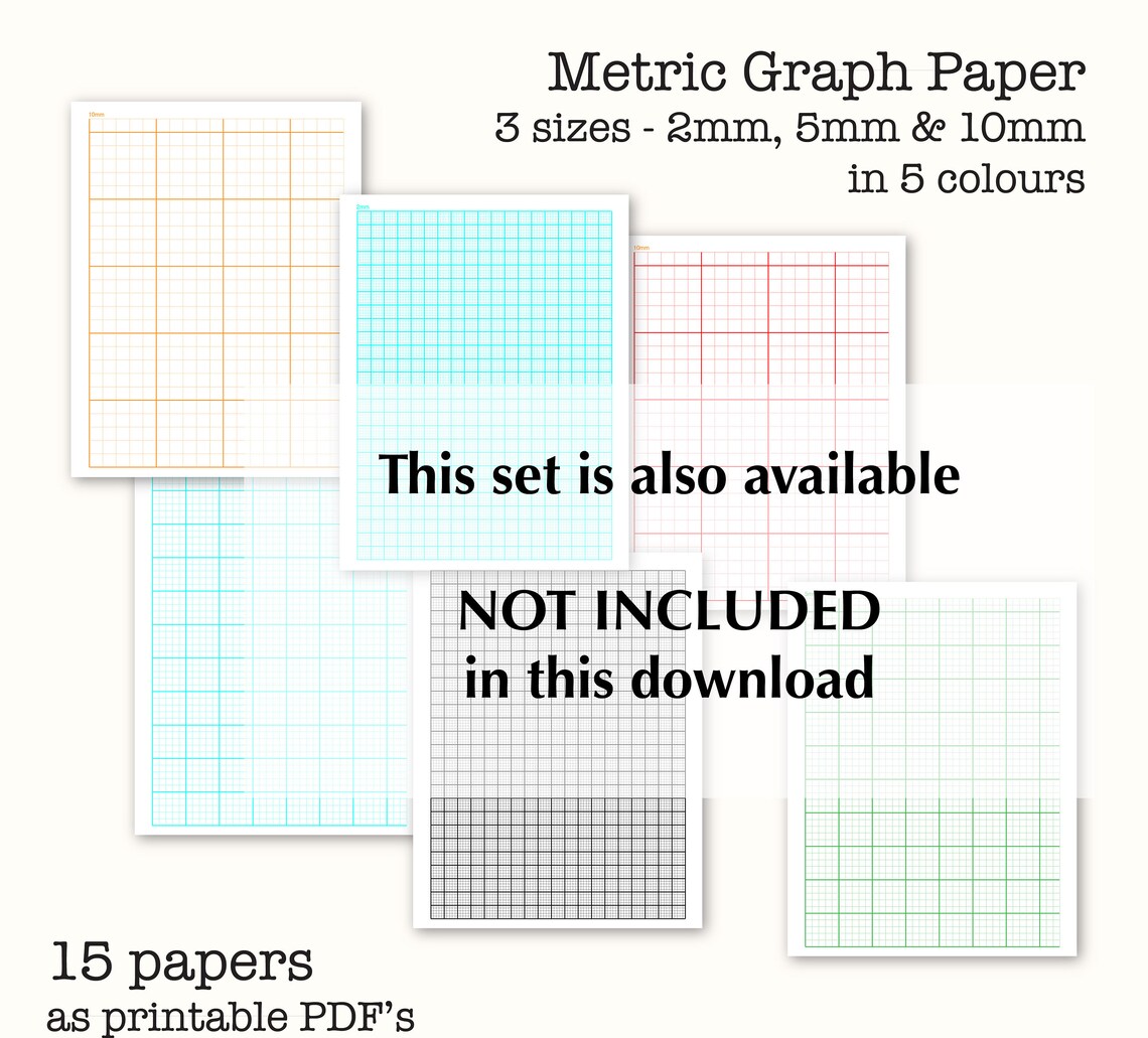 15 Imperial Measure Graph Papers - Inch Graph Paper - Digital Graph ...