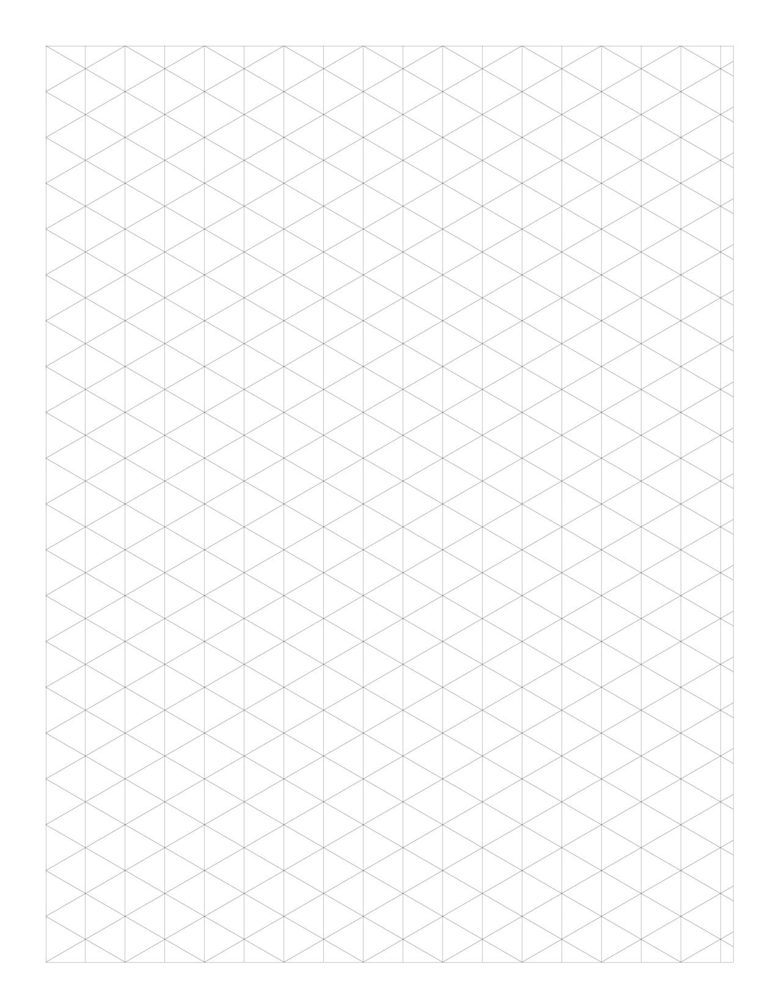 15 Isometric Graph Papers - Isometric Drawing Paper - Digital Graph ...