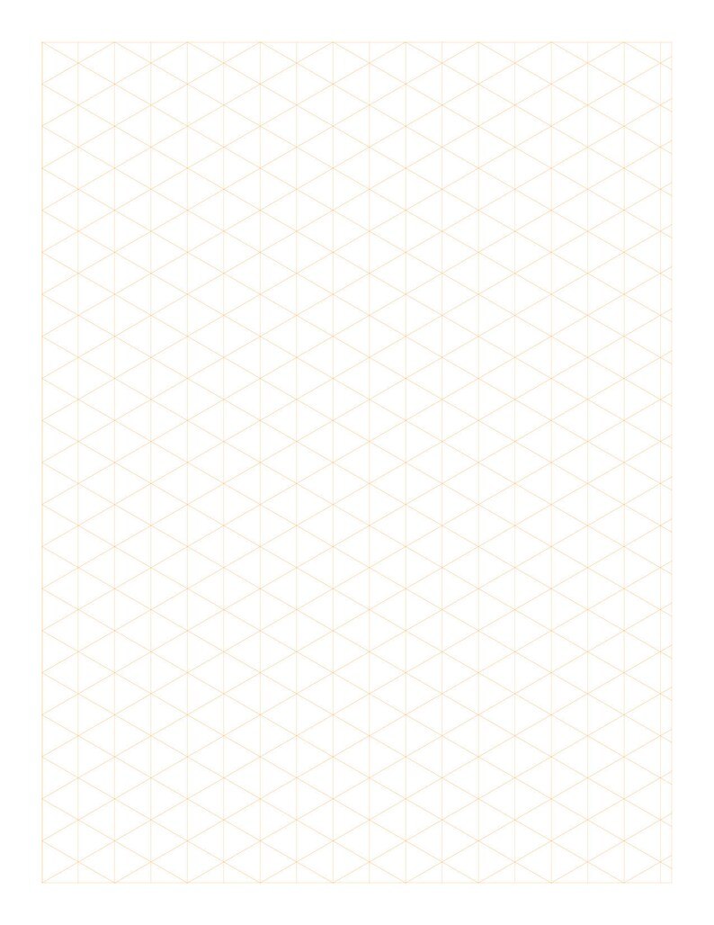 15 Isometric Graph Papers - Isometric Drawing Paper - Digital Graph ...