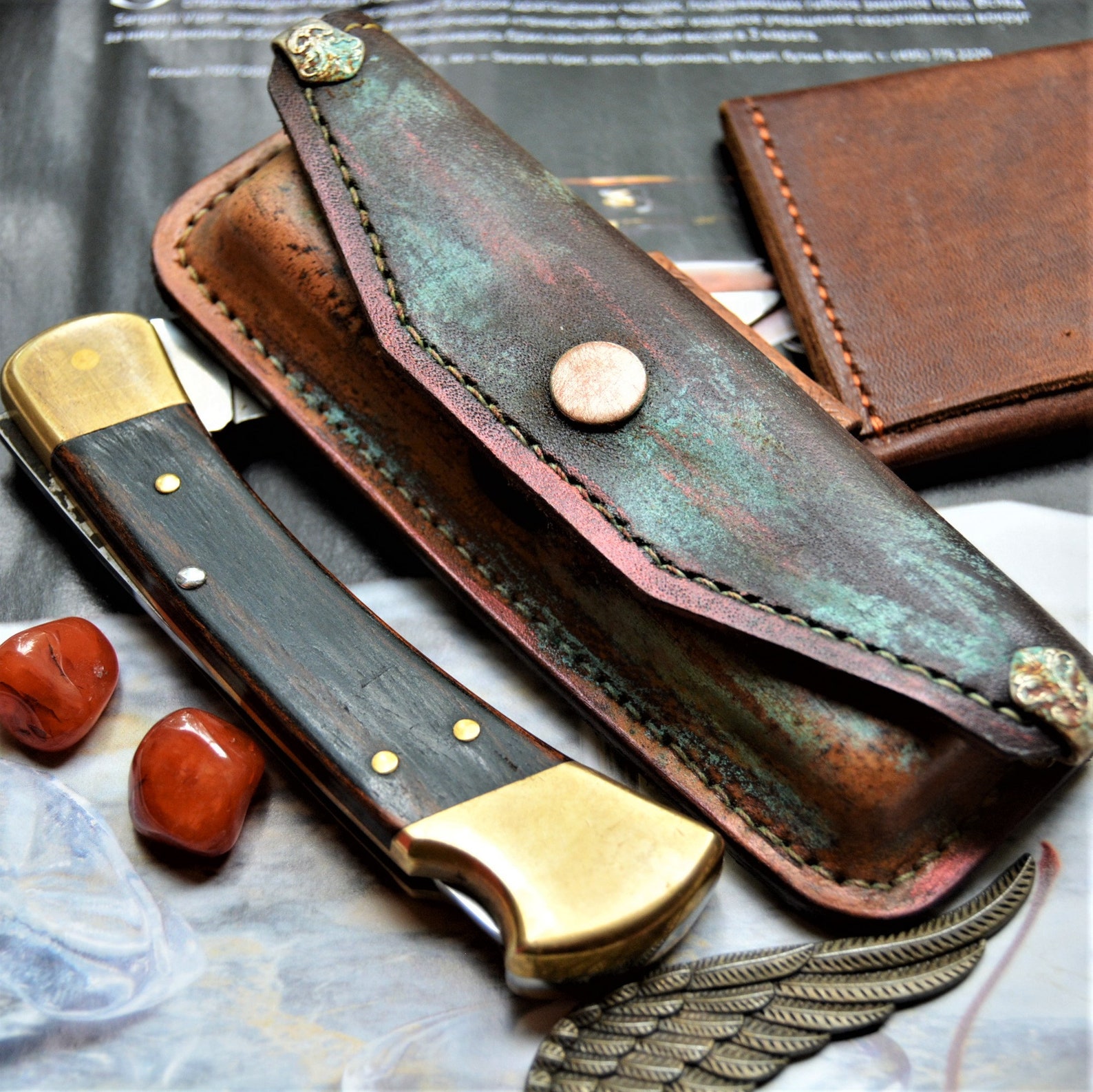 Leather Sheath for BUCK 110 Leather Pancake Sheath for BUCK Etsy