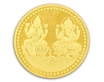 Ganesh Lakshmi Coin In Pure Silver 999 Religious Coin 100 Grams