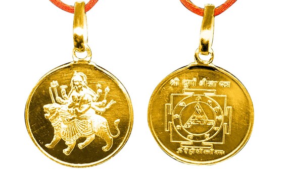 Durga gold locket price deals