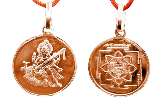 Saraswati locket gold deals