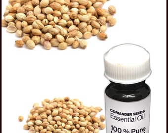 Natural Coriander Seeds Oil / 100% Pure Coriander Seeds Essential Oil Premium High Quality (10ML - 500ML)