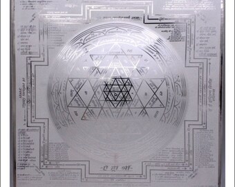 Dome Shree Yantra In Pure Silver 999 Premium Heavy Quality 3D Yantra Blessed And Energized 9 Inch
