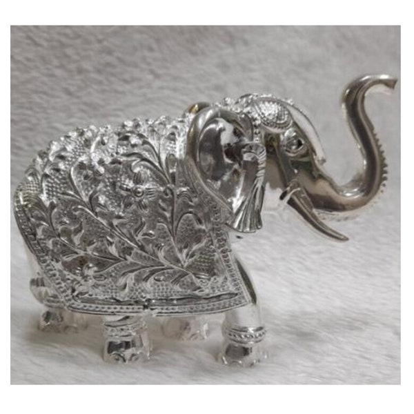Pure Silver Elephant Statue Etsy
