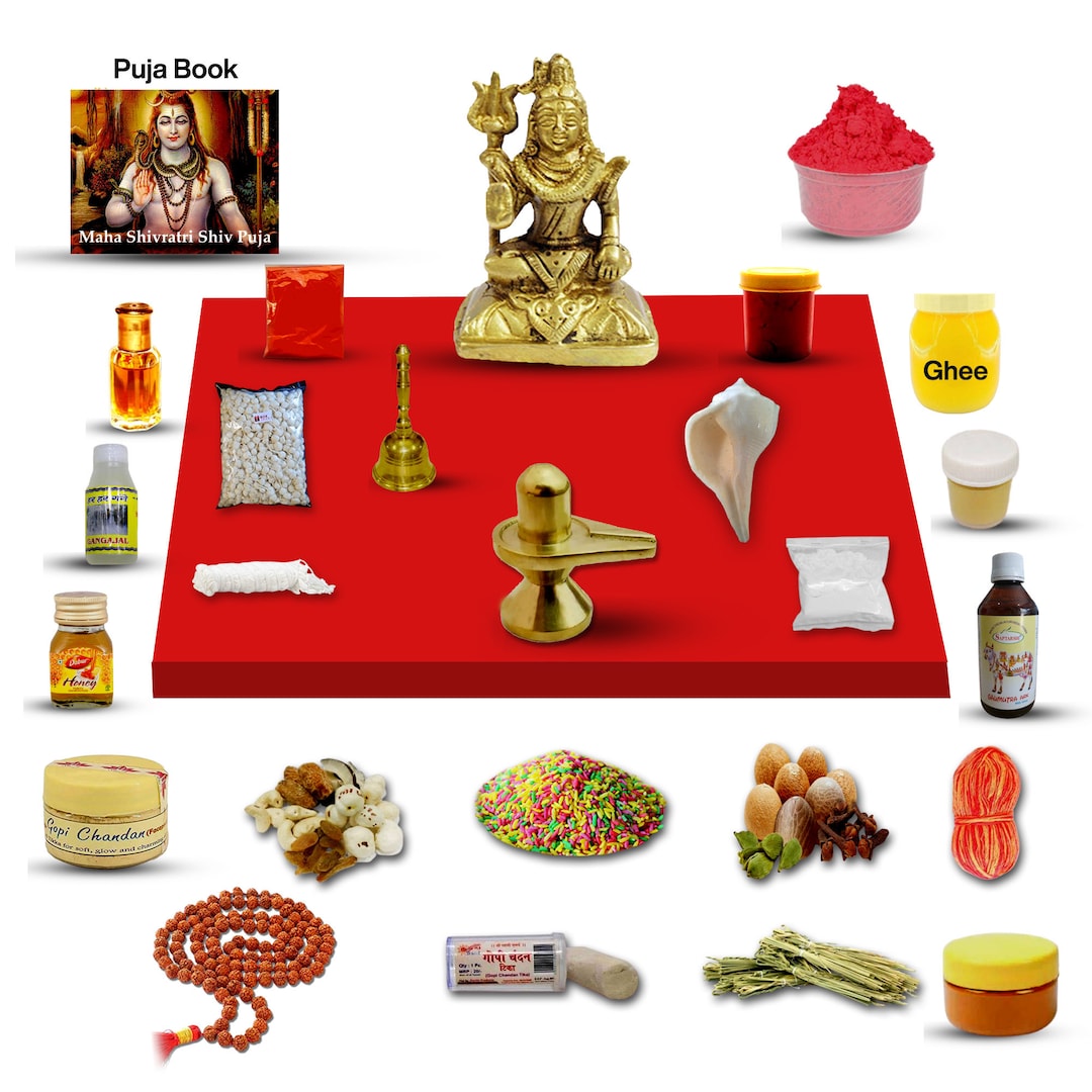 Lord Shiva Puja Kit Shivji Poojan Samagri for Pooja Hindu