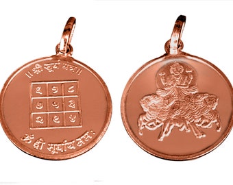 Surya Graha / Sun Planet Yantra Pendant 
