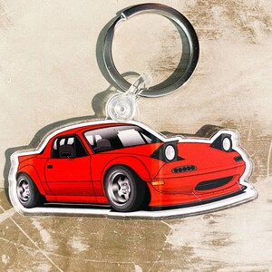 JDM Miata Acrylic Car Keychain