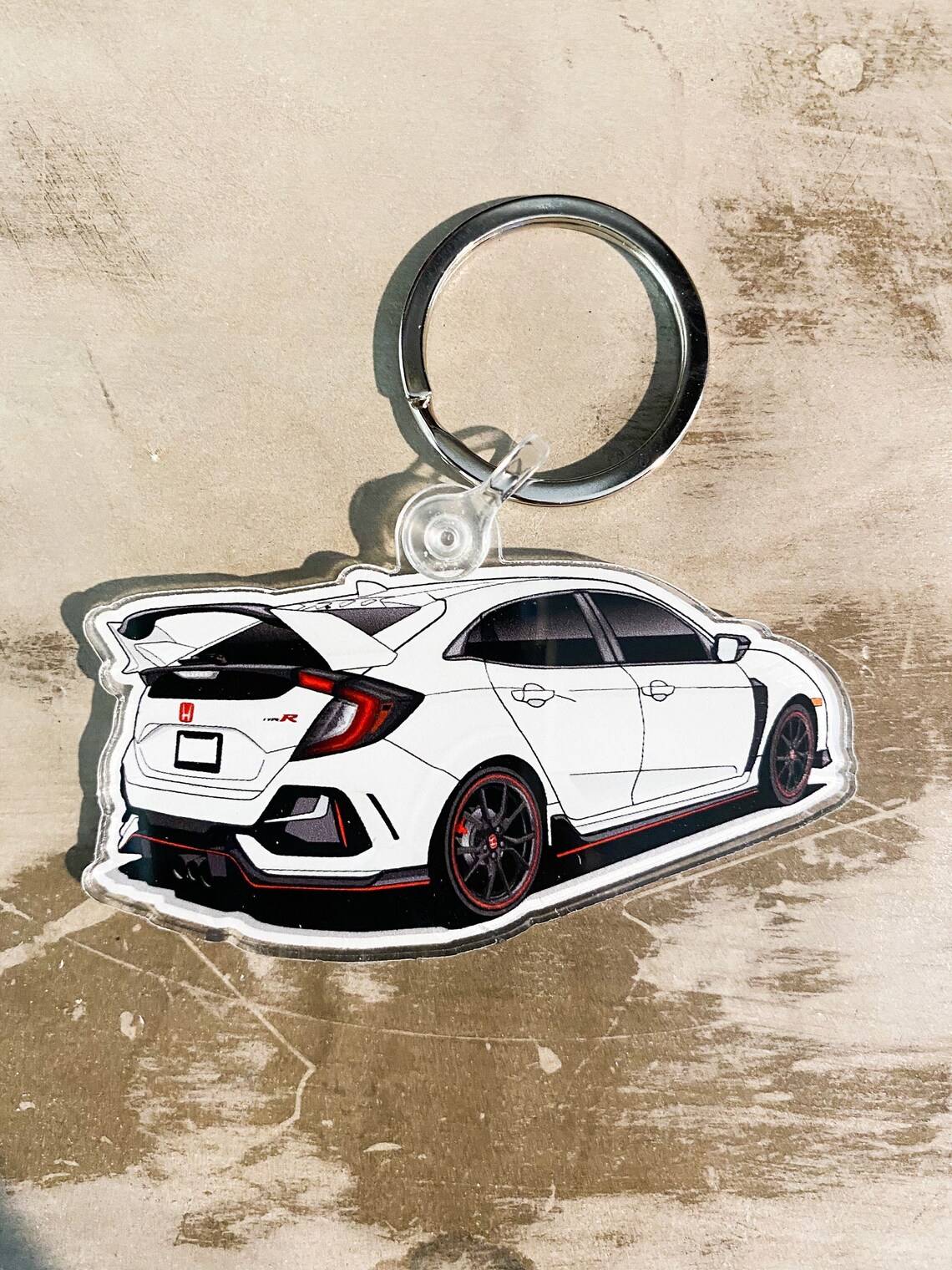 JDM Honda Civic Type R CTR FK8 Acrylic Car Keychain Etsy