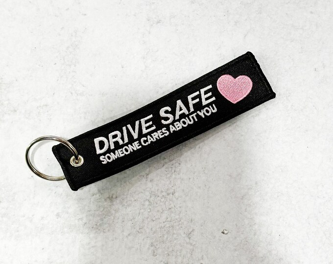 Drive Safe Someone Cares About You JDM Tag Keychain Etsy