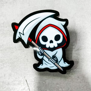 Grim Reaper LED Glow Panel Light Up Sticker