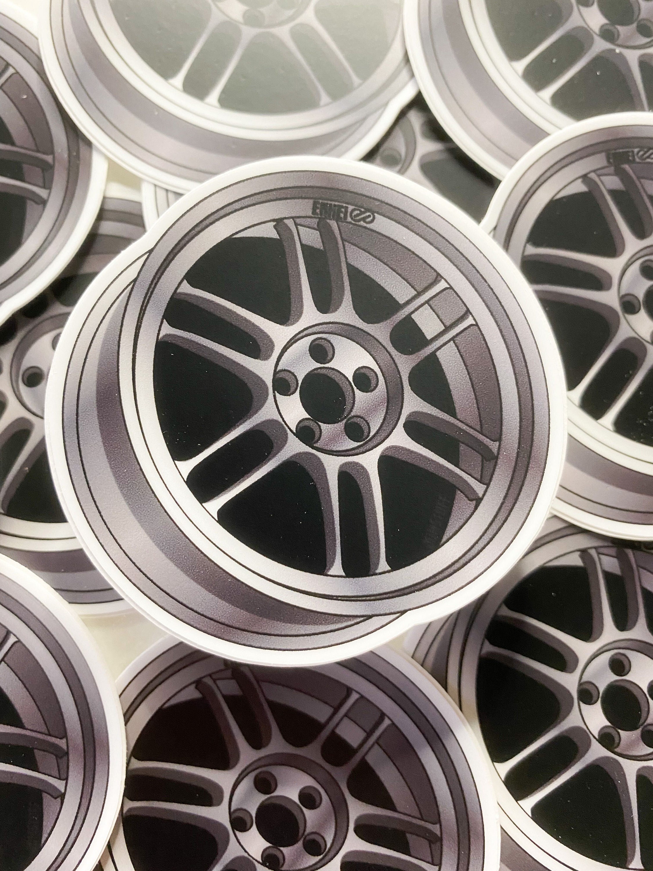 JDM Enkei RPF1 Wheel Vinyl Stickers Etsy UK