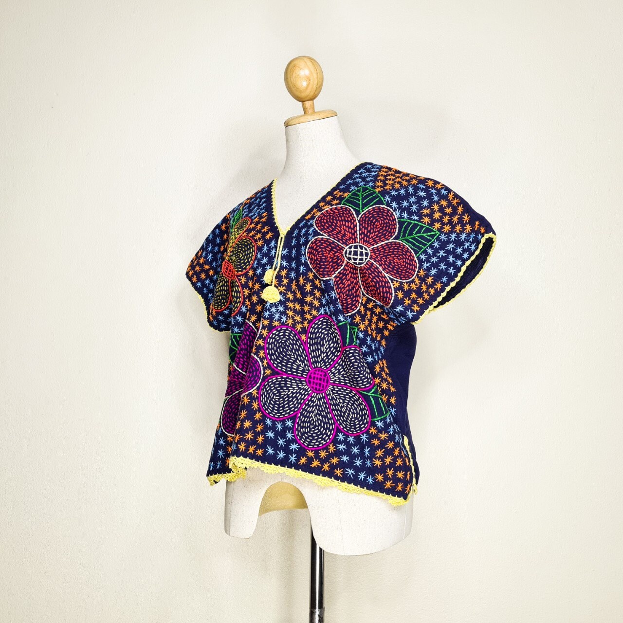 Floral Hand Embroidered Shirt flower handstitched shirt Etsy