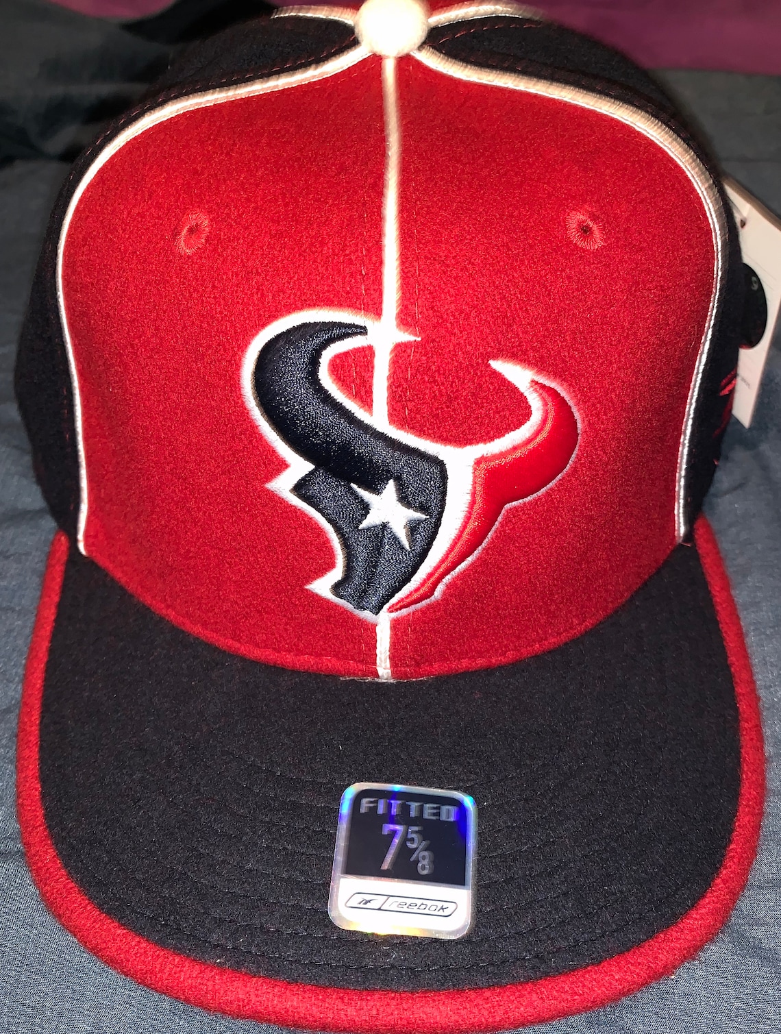 HOUSTON TEXANS NFL Mens Hat Size 7 5/8 Reebok Cap Etsy