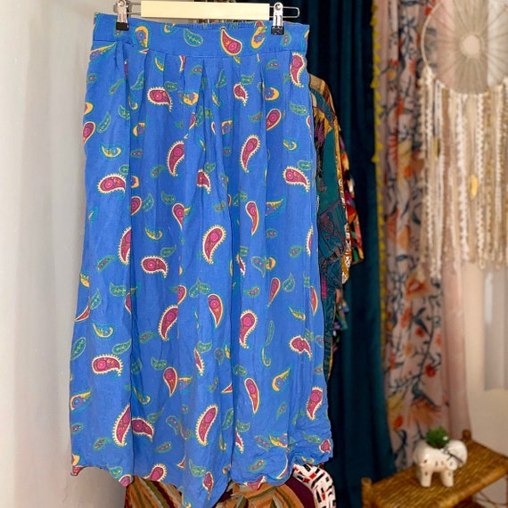 Vintage Adrian Jordan Print Skirt