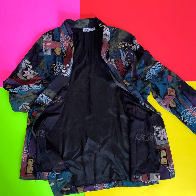 Vintage Print Blazer