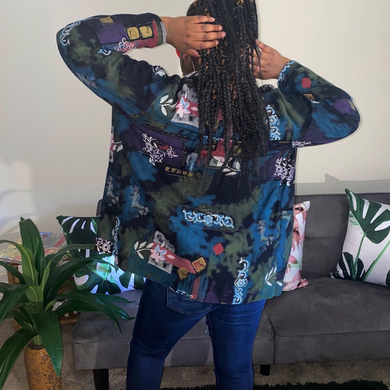Vintage Print Blazer
