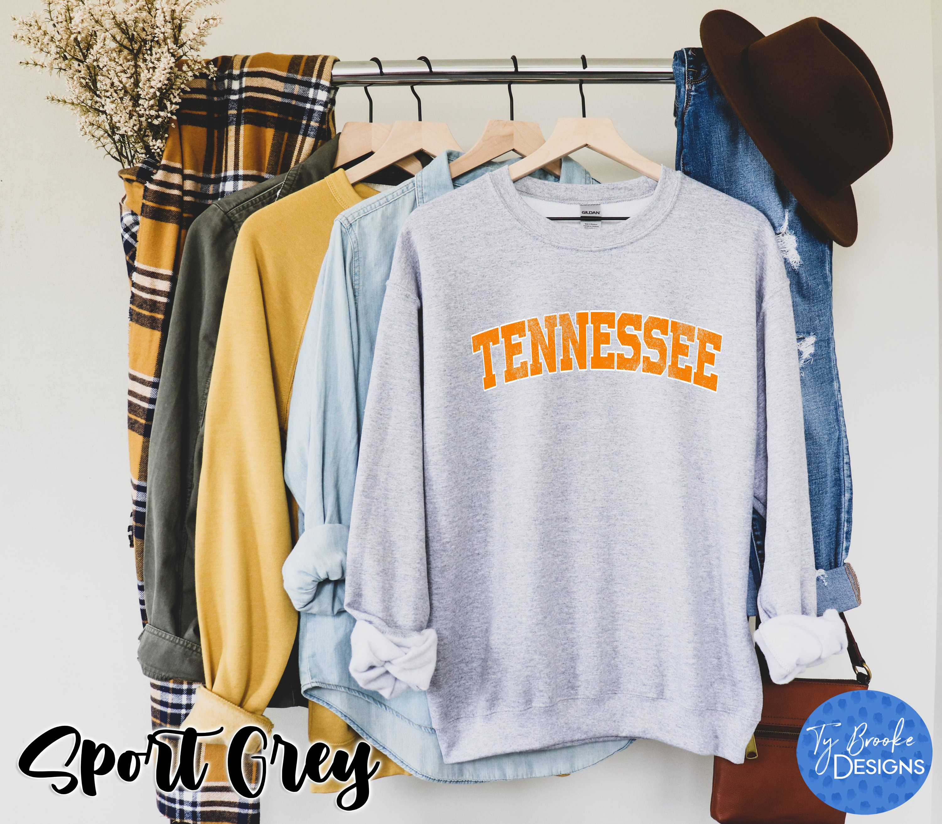 Tennessee Sweatshirt Tennessee Crew neck Sweatshirt Etsy