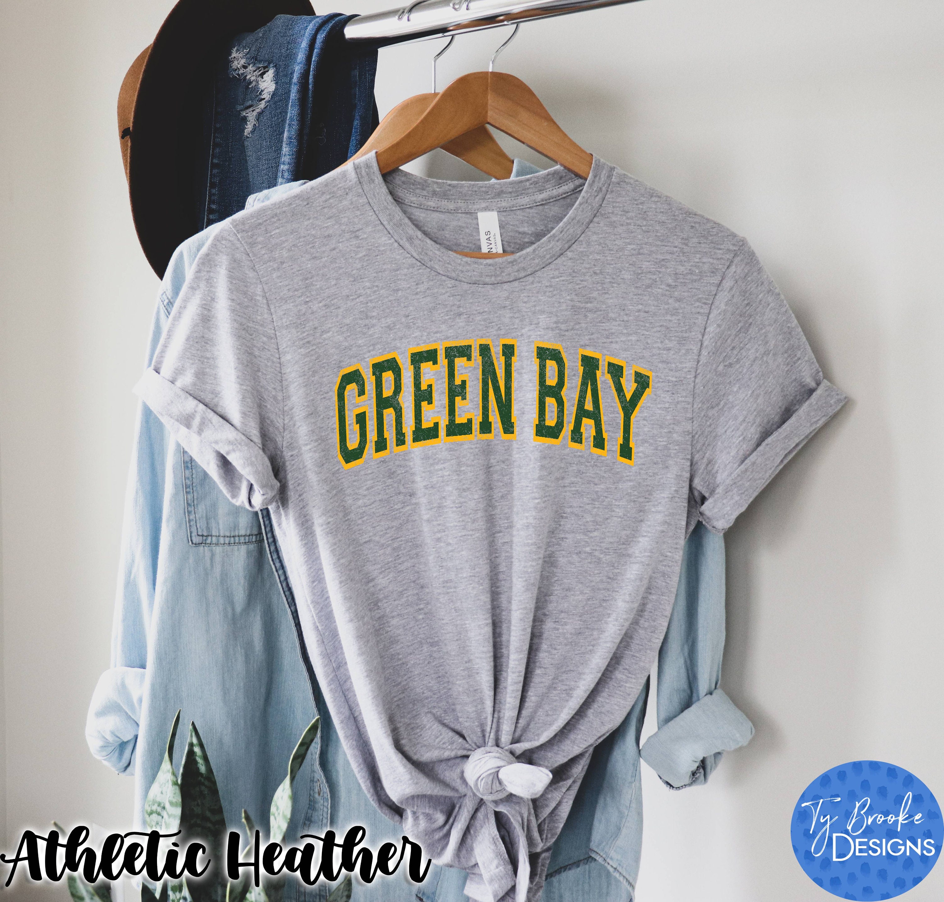 Discover Vintage Green Bay Shirt, Green Bay Packers Fan Crewneck Shirt