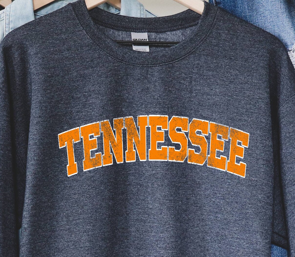 Tennessee Sweatshirt Tennessee Crew neck Sweatshirt Etsy
