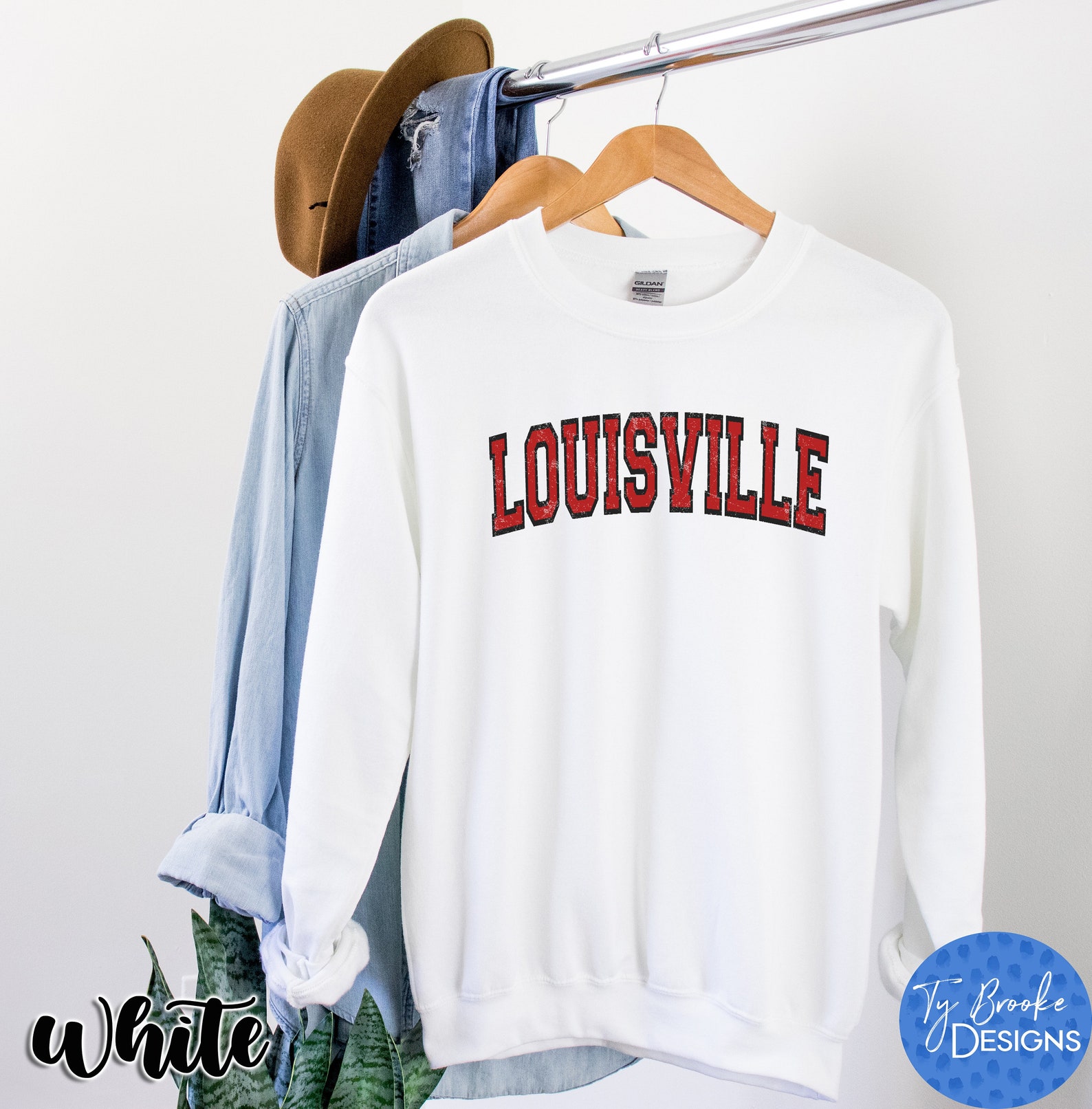 Vintage Louisville Sweatshirt Louisville Fan Crewneck Etsy