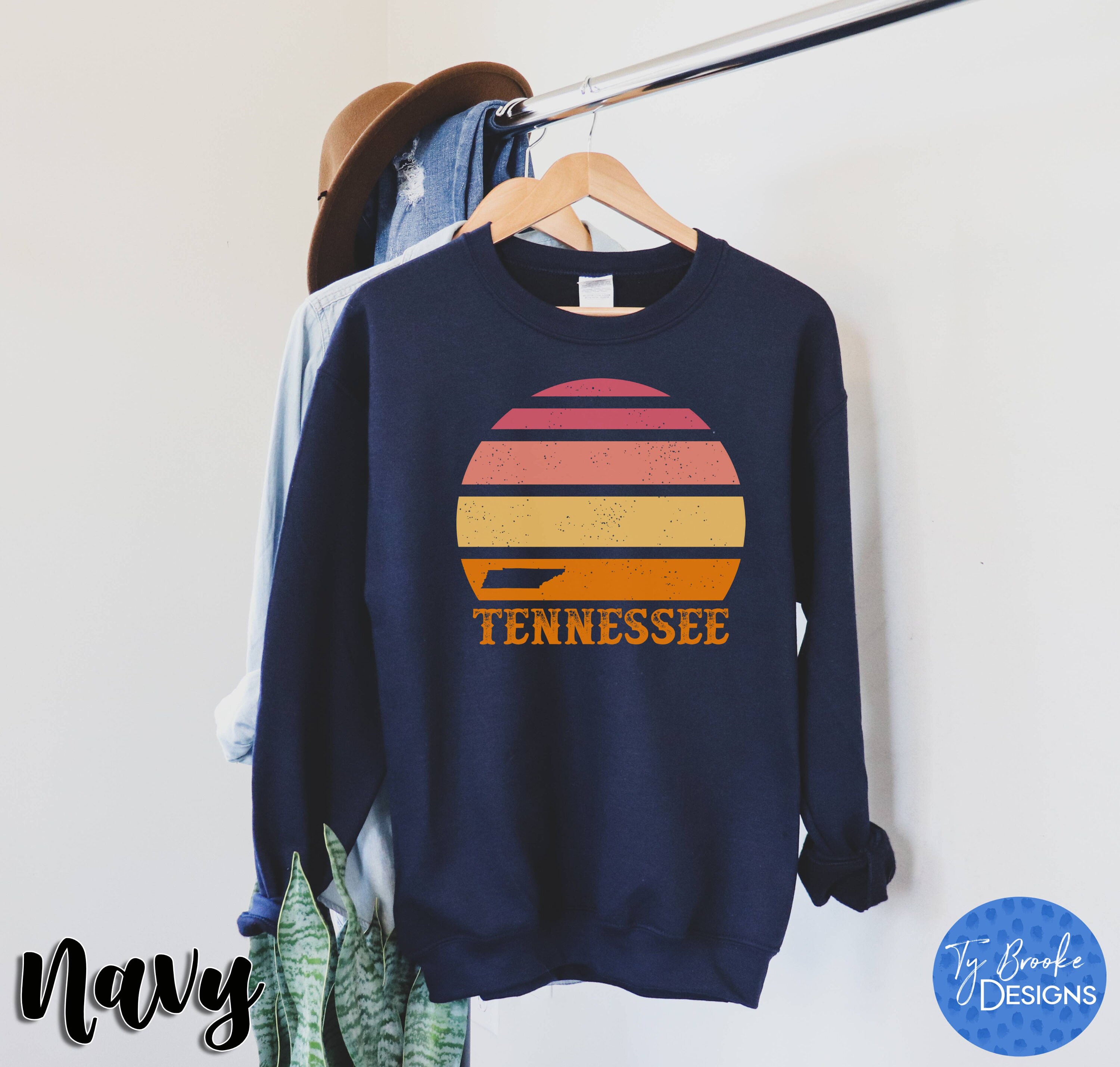 Tennessee Sweatshirt Vintage Tennessee Crewneck Women's Etsy