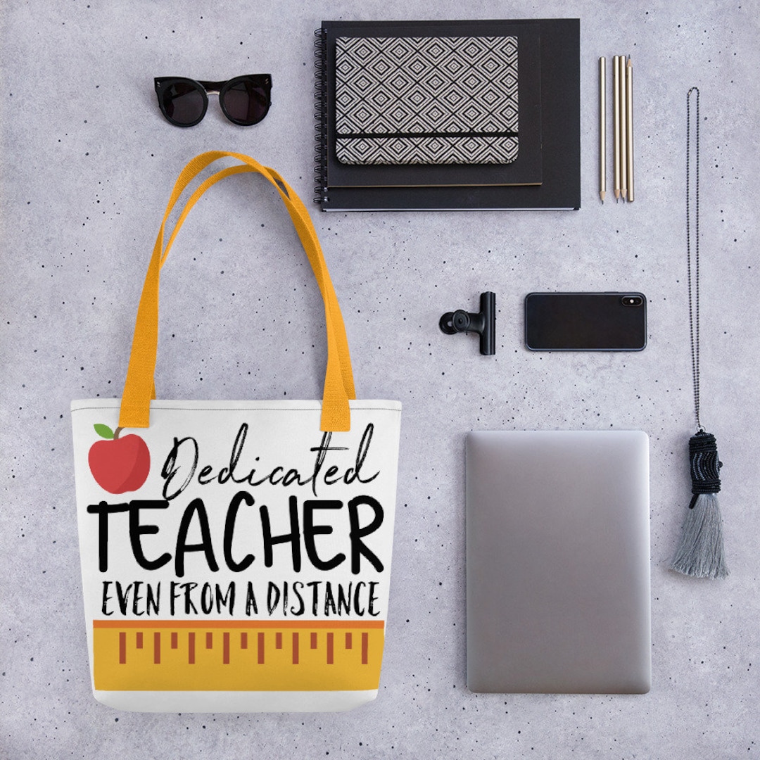 Dedicated Teacher Tote Bag Teacher Tote Bag Teacher Tote - Etsy
