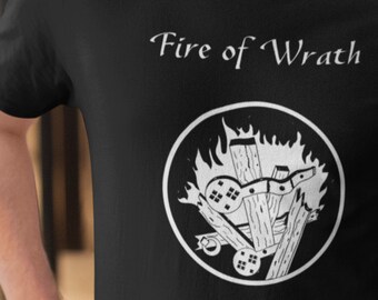 HeroQuest -  Fire of Wrath - Unisex Organic T-shirt- Black