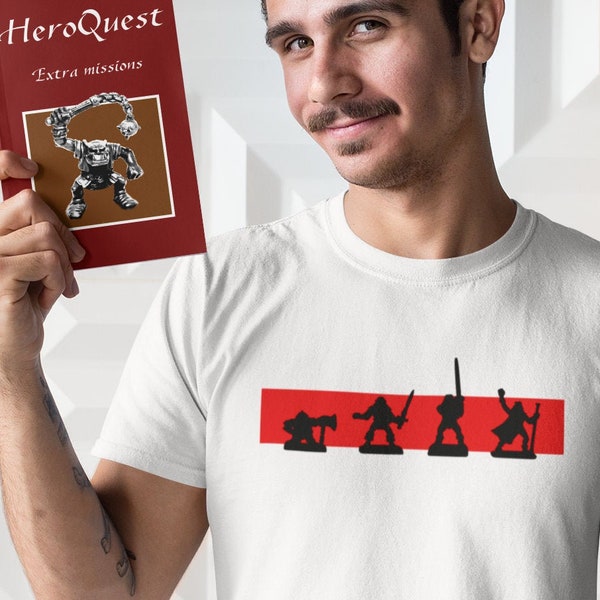 HeroQuest -  Heroes - Unisex Organic T-shirt - White