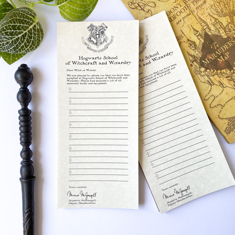 Hogwarts Student Shopping List Notepad Etsy Hogwarts Student Shopping List Notepad Etsy