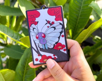 Butterfree Hanafuda Air Freshener