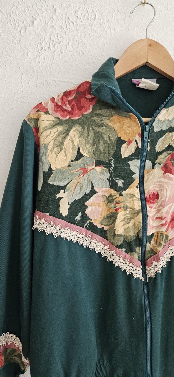 Vintage Patchwork Colour Block Windbreaker - image 2