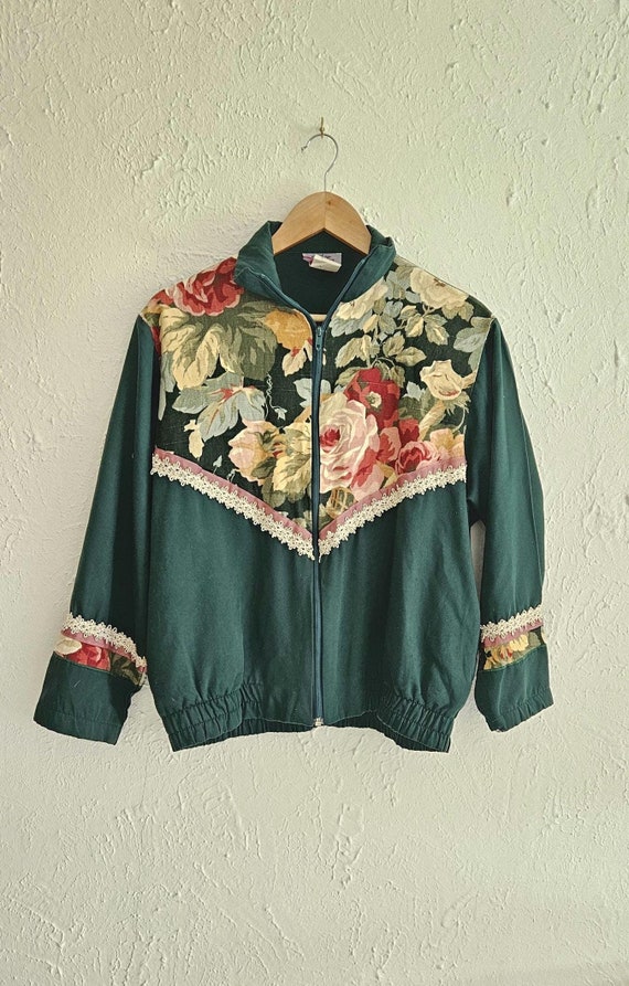 Vintage Patchwork Colour Block Windbreaker - image 1