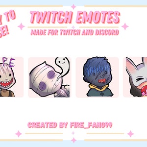 Dead By Daylight killer | Twitch Emotes | Set |