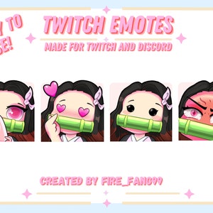 Cute Anime Twitch Emotes
