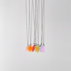 gummy heart charm necklace image 1