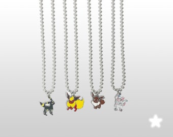 pokemon stainless steel ball chain necklace