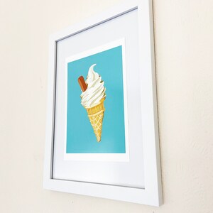 Icecream cone contemporary art print - reminder that summer is on its way!