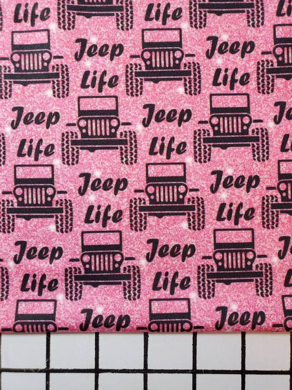 Pink glitter jeep twisted headband Etsy