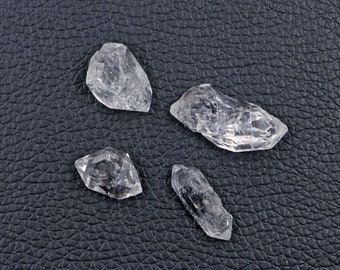 Beautiful Double Terminated Quartz Crystal Herkimer Diamond Mix Rough Stone/ 45.4 Cts Colorless Clear Herkimer Diamond Semi Precious Gems