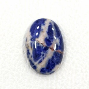Rijke blauw wit mooie ovale vorm sodaliet 19 * 29 MM sodaliet semi-edelsteen voor zilveren sieraden 29.35cts natuurlijke sodaliet cabochon