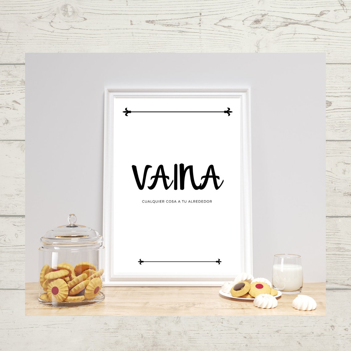 Original, Popular Spanish Phrase, Vaina Wall Art, Funky Spanish Phrase